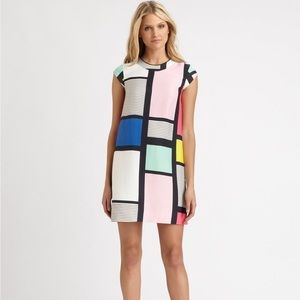 Kate Spade Claudette Geometric Multicolor Print Shift Dress Size 8 NWT